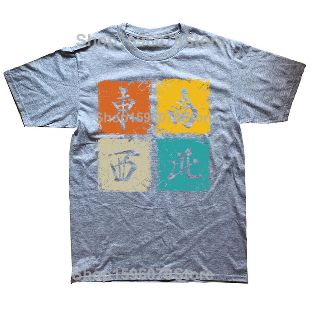 New Funny Mahjong Graphic Print Tops Men Casual Oversized T-shirt 2024 Summer Hip Hop Fashion Short Sleeve Crewneck T Shirts
