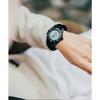 TRIWA Men's & Women's (Unisex) Watch with Recycled Canvas Strap, Made In Japan, Blue Gray X Black, TFO222-CL150101-J, TIME FOR SUB OCEANS CAMP, Authen