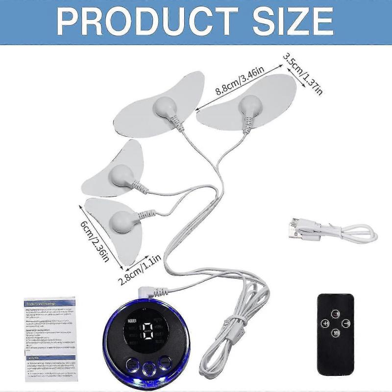 EMS Facial Massager, Electric Face Massage Device with 8 Modes & Patch Pads for Skin Tightening, Facial Lifting & Muscle Stimulation