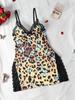 New modal pajamas summer sexy suspenders mid-length dress sexy underwear women's temptation mood homewear set