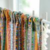 American Cotton And Linen Printed Curtains Finished Non-Punching Rural Kitchen Hanging Curtains Colored Fringed Coffee Short Curtains