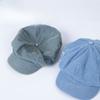 Niche Design Retro Old Edged Love Denim Beret Women's Face Showing Little Painter Octagonal Hat Newspaper Boy Hat