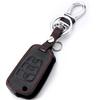 Genuine Genuine Leather Smart Flip Key Fob Cover Remote Case Fit For Kia Rio Sportage Soul Ceed Fit For Hyundai I30 Verna Veloster I35 Winter