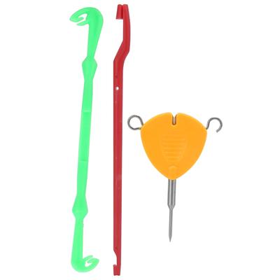 Set di Strumenti per Innesco di Esche da Pesca, Ago, Amo, Tirafilo per Nodi, Strumento per Legare Nodi, Kit di Strumenti per Montature da Pesca