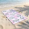 Cartoon M-Mochi K-Kun Towel Beach Blanket Towel  For Travel Gym Shower Luxury Lightweight Camping Pool hot