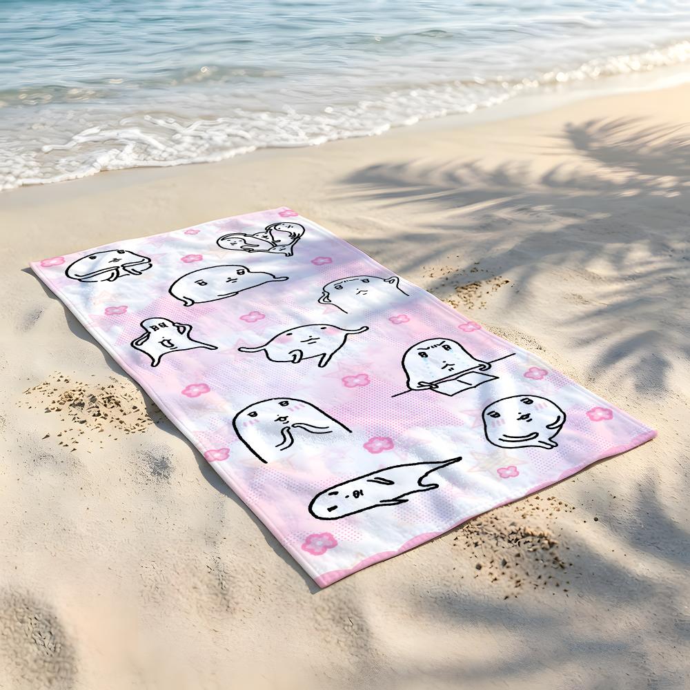 Cartoon M-Mochi K-Kun Towel Beach Blanket Towel  For Travel Gym Shower Luxury Lightweight Camping Pool hot