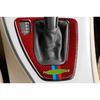 For BMW 3-Series 2005-2011 2012 Red Carbon Fiber Console Gear Shift Cover Trim
