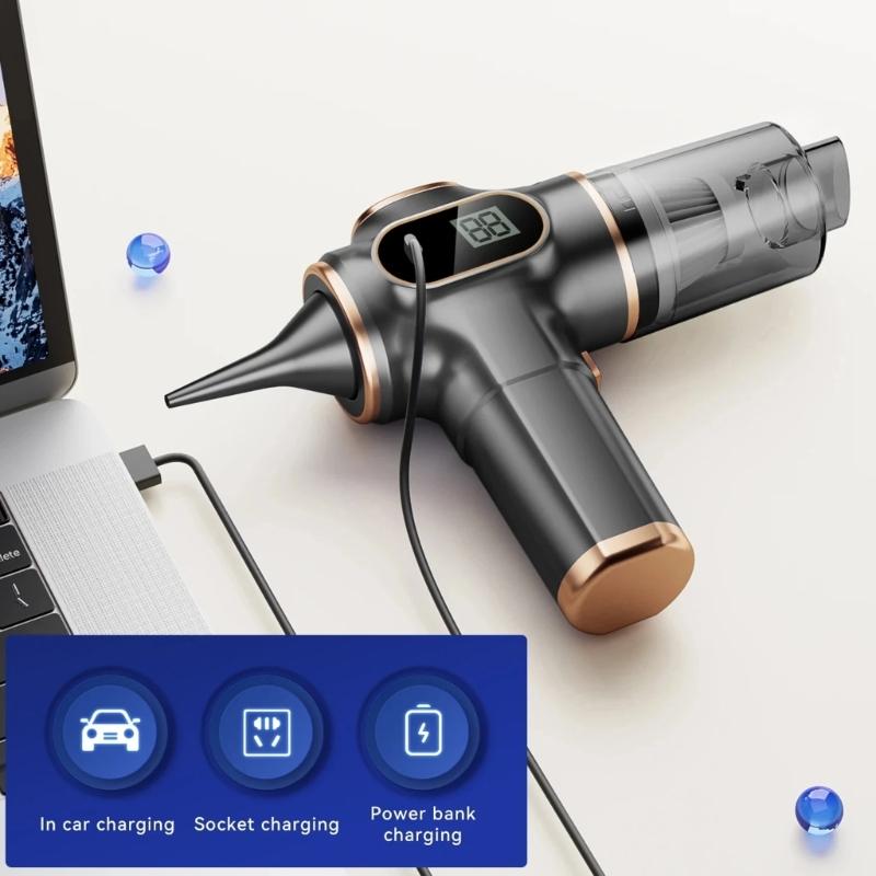 290000Pa 5 in 1 Vacuum Cleaner Automobile Vacuum Cleaner Handheld Vacuum Cleaner Digital Display For Car Home