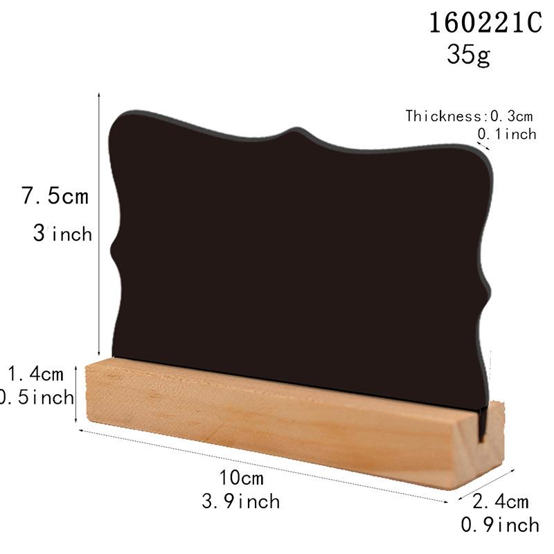 

Wooden Double-sided Small Chalkboard Ornaments Home Decoration Hotel Bar Writing Board Double-sided Chalkboard Message Board CRA
