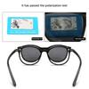 Myopia Glasses Sunglasses Magnet Clip Prescription -0.5 To -10 Round TR90 Frame Blue Ray Blocking Nearsighted Astigmatism