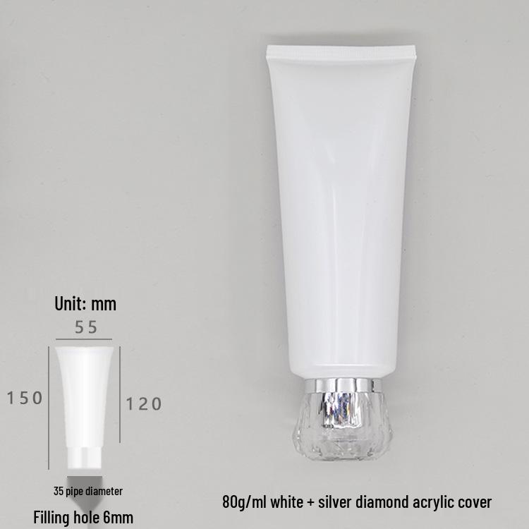 80g 80ml Čistiaci prípravok na tvár, Opaľovací krém a Krém na ruky v bielom balení