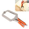 2Pcs Locking C Clamp Pliers Set Heavy Duty Woodworking Face Clamp with Rotating Pads for Welding   Hole Joinery