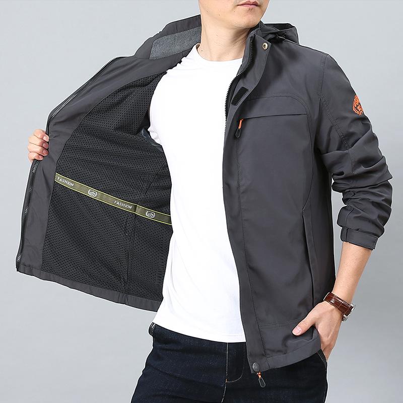 2024 Men's Casual Spring/Autumn Jacket: Middle-Aged Windbreaker