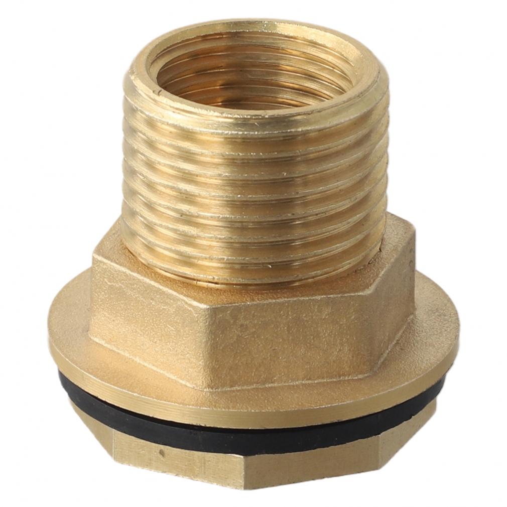 Brass Water Tank Connector Set 12in Female 34in GHT Male with Gasket