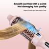 Portable Ionic Straightening Hair Curler Round Brush Hair Styling Tool Electric Infrared Heated Comb Hair Styling Brush