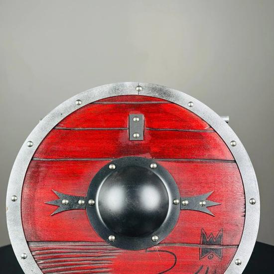 60.96 Cm Wooden Viking Shield Authentic Cosplay Battleworn Norse Mythology Valhalla Viking Shield Medieval Warrior Shield Gift