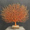Coral Sculpture Table Top Ornament Decor Tabletop Figurine, Orange