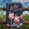Plano 2D, 1 ud. Rótulo Metálico de Aluminio Receta Lillet Wildberry Roostertail - Decoración de Pared Vintage Retro Adecuado para, Bar, Restaurante, Garaje - 8"x12" Francés