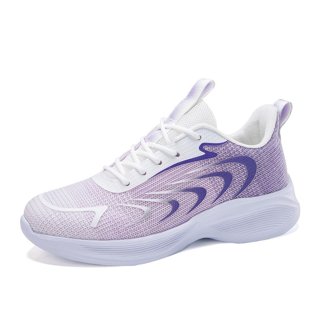 Running shoes women's new versatile mesh running shoes lightweight shock absorption student white casual sports shoes women's shoes