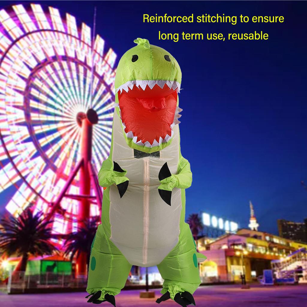 Dragon Inflatable Clothing Polyester Halloween Role Playing Full Body Standing Costume for Festivals Parties Adults