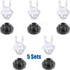 OAUTOO 10pcs Hood Prop Rod Holder Clip & Grommet for Honda 91503-SS0-003, 91604-SD2-013 Accord Civic CR-V Odyssey