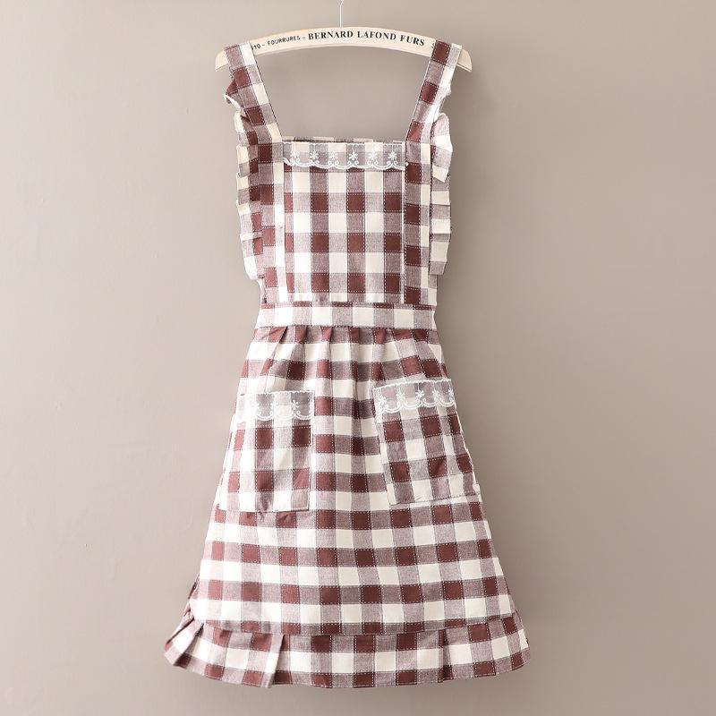 Damen Trendige Küchenschürze - Ölfest, Fleckenabweisend, Frischer Stil zum Kochen & Catering.