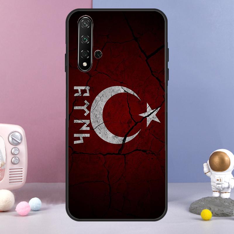 Turkey Turkish Flag For Huawei Nova 9 10 SE 3i 7i 8i 11i 12i Y60 Y61 Y70 Y72 Y73 Y90 Y91 P20 P30 P40 Lite Case