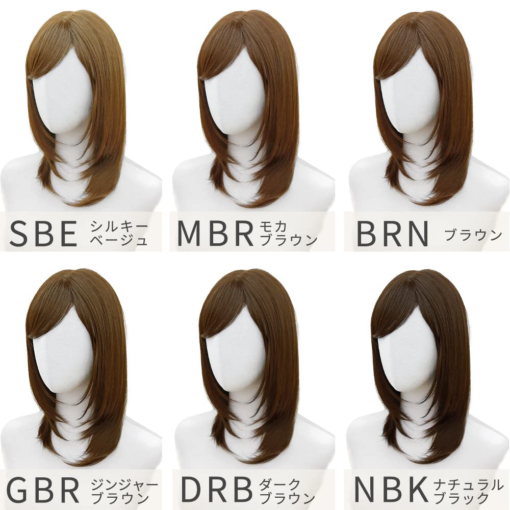 medical room full free Ginger Brown rm005GBR [AQUADOLL] Wig, use, cap, medium, wig, wig, women's wig, size, GBR.