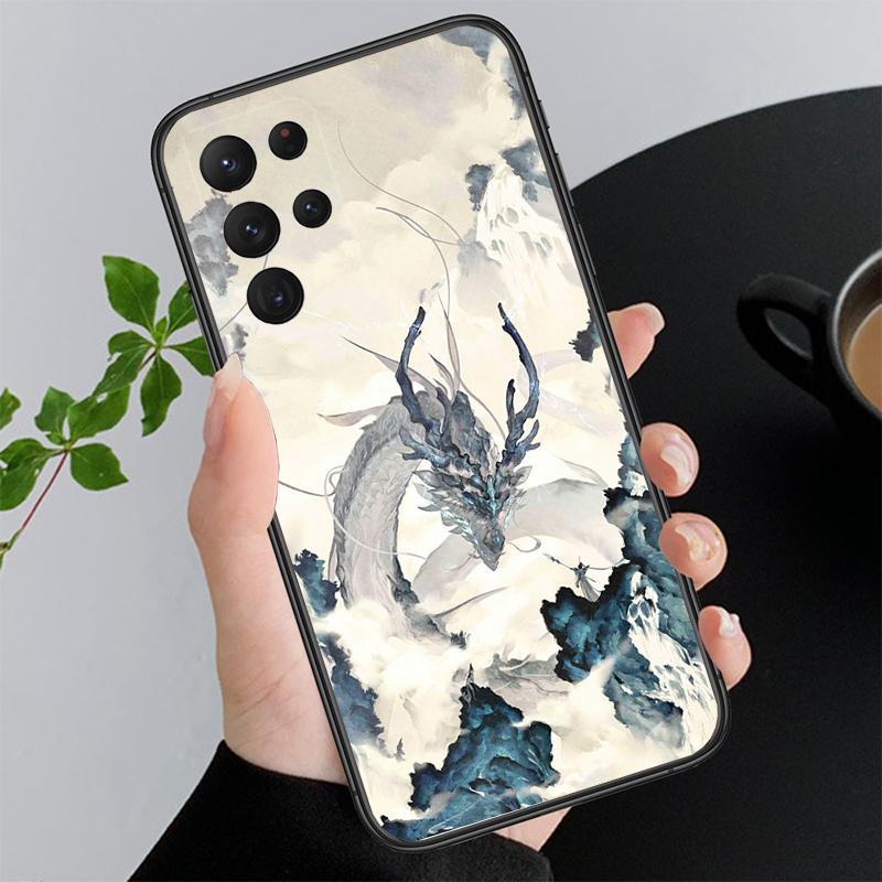 Chinese Dragon Art Funda Phone Case For Samsung A55 A16 A56 A36 A23 A35 A15 A53 A54 A33 A34 A25 A05S A52 A52S A14 A13 A71
