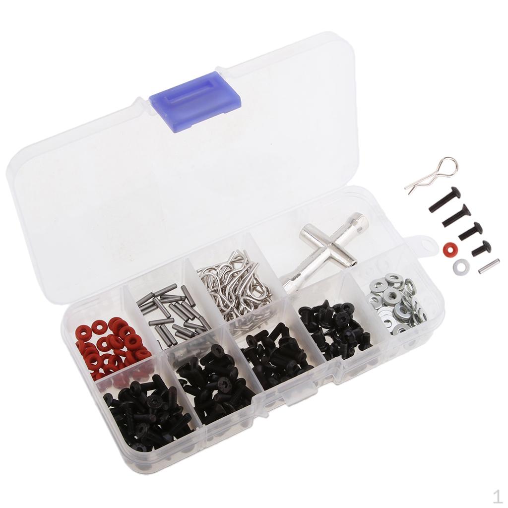 

241 in 1 RC Car Repair ,M3 /Flat /Round Screws Box for HSP Model Crawler Tools