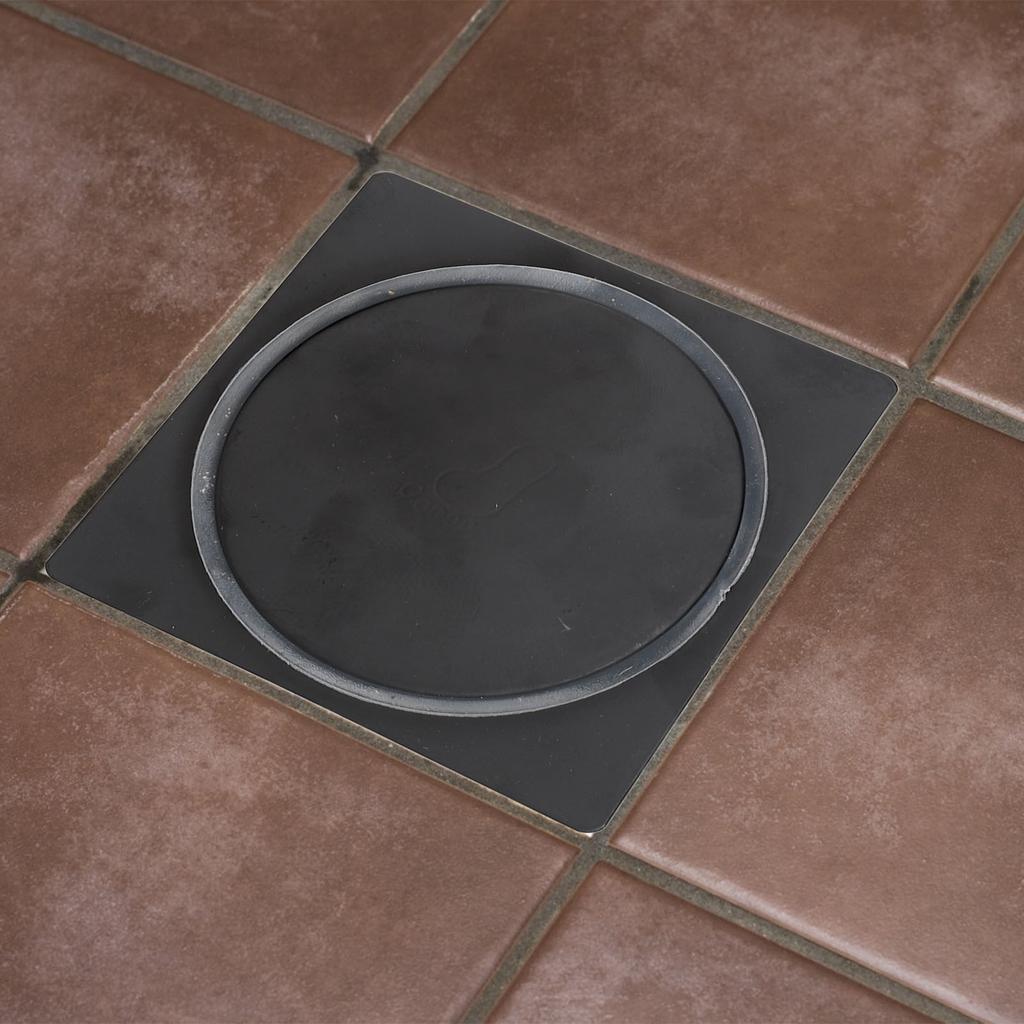 Stainless Steel Floor Drain, Press Shower Drain with Pedal Design for Bathroom and Kitchen, Prevents Backflow, Deodorization and Insects, 10X10C