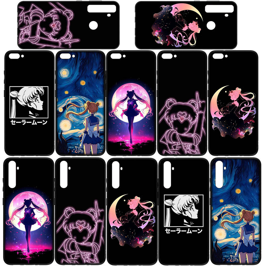 Cover for iPhone 17 16 15 Xiaomi Poco Redmi Note 14 13 12 11 Pro Max 9 16e Samsung Galaxy S25 S24 S23 OPPO Huawei Girl Lovely Sailor Moon Phone Case