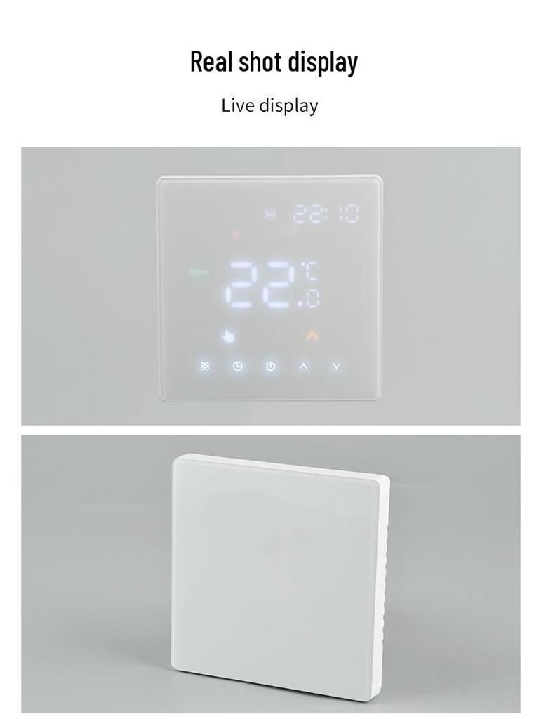 TUYA Russian Graffiti Smart Thermostat for Electric Water Heating Boiler with WIFI, App, and Voice Control for Underfloor Heating