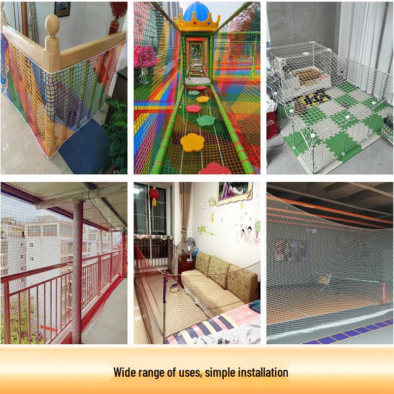 Colored Knotless Net: Golf Ball Stop, Basketball & Football Field Fence, Stair Protection, Stadium Net