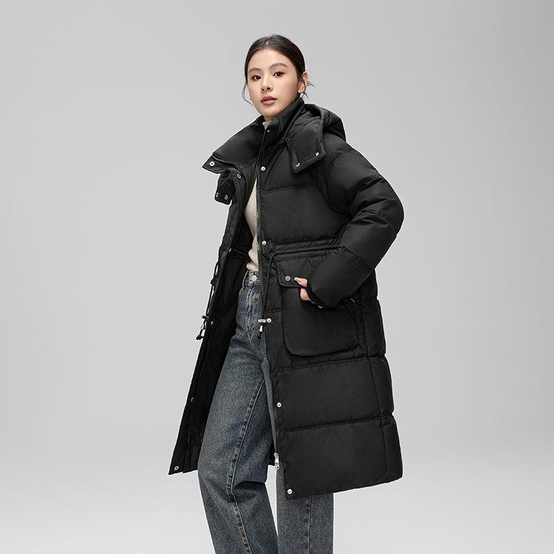 Women's New Winter Down Cotton Coat, Mid-length, Versatile, Thickened, Loose, Slimming Winter Coat