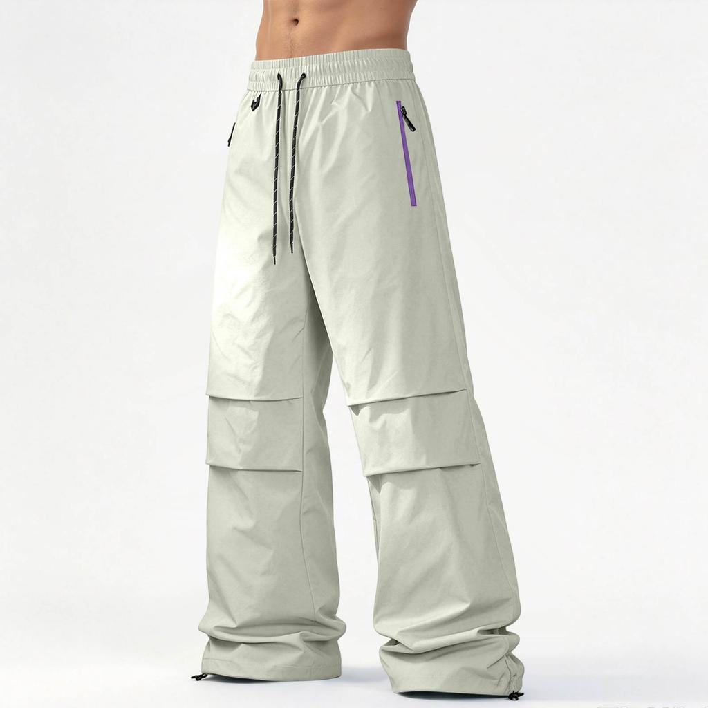 Men's Ice Silk Lightweight Loose Fit Outdoor Pants for Summer Hiking and Travel