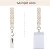 Mkono Macrame Key Chain Cute Keychain Wristlet Lanyard Boho Woven Wrist Lanyard for Keys, Key Cha for Car Key ID Badges
