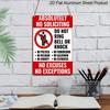 2D Flat, 1pc Vintage "No Soliciting" Metal Door Sign - Aluminium No Knock/No Ring Bell Decoration, 8x12 Inch - "Do Not Ring Bell or Knock" Message