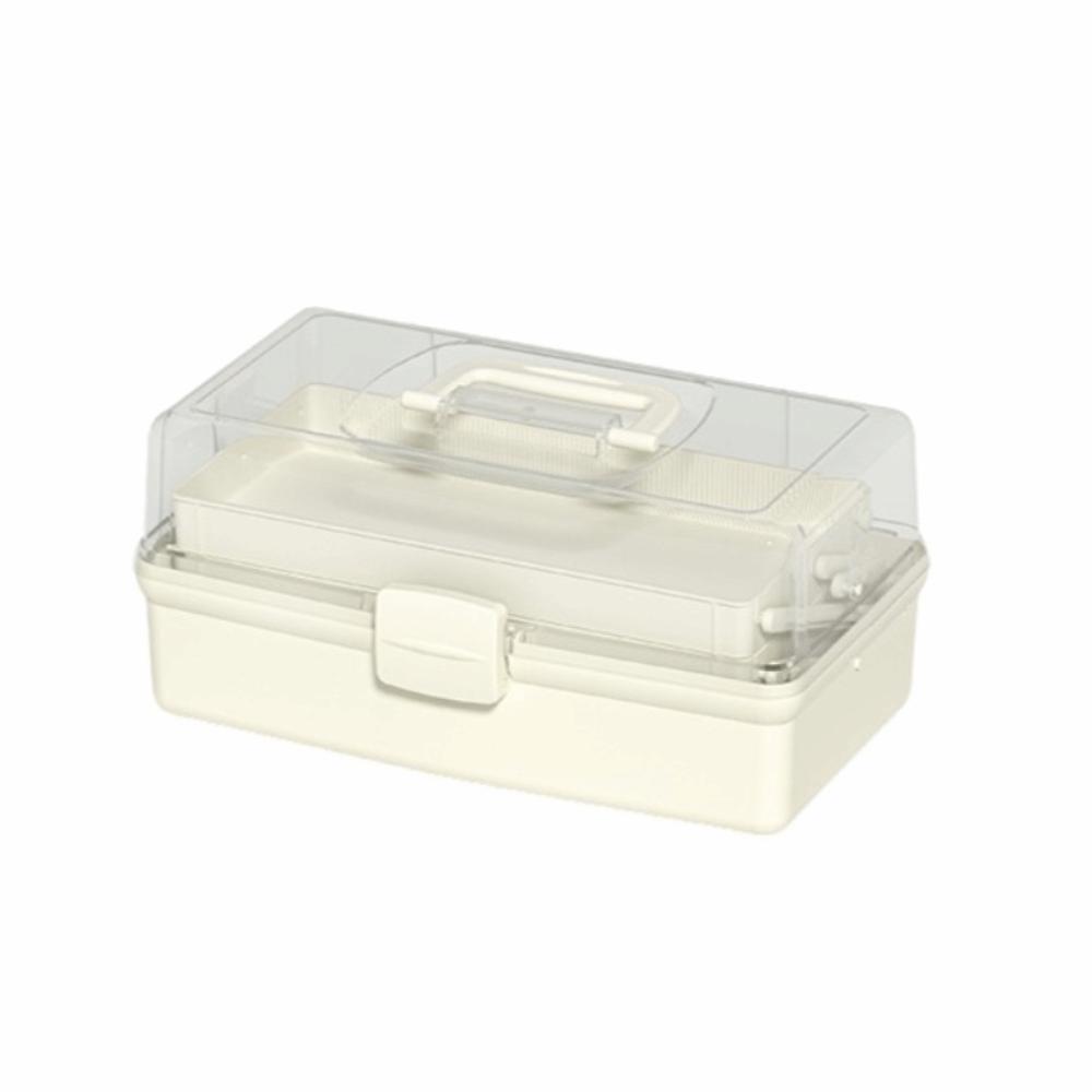 Plastic 3 Layer Storage Box Portable Tackle Box Durable Multipurpose Storage Box  Workspace Storage