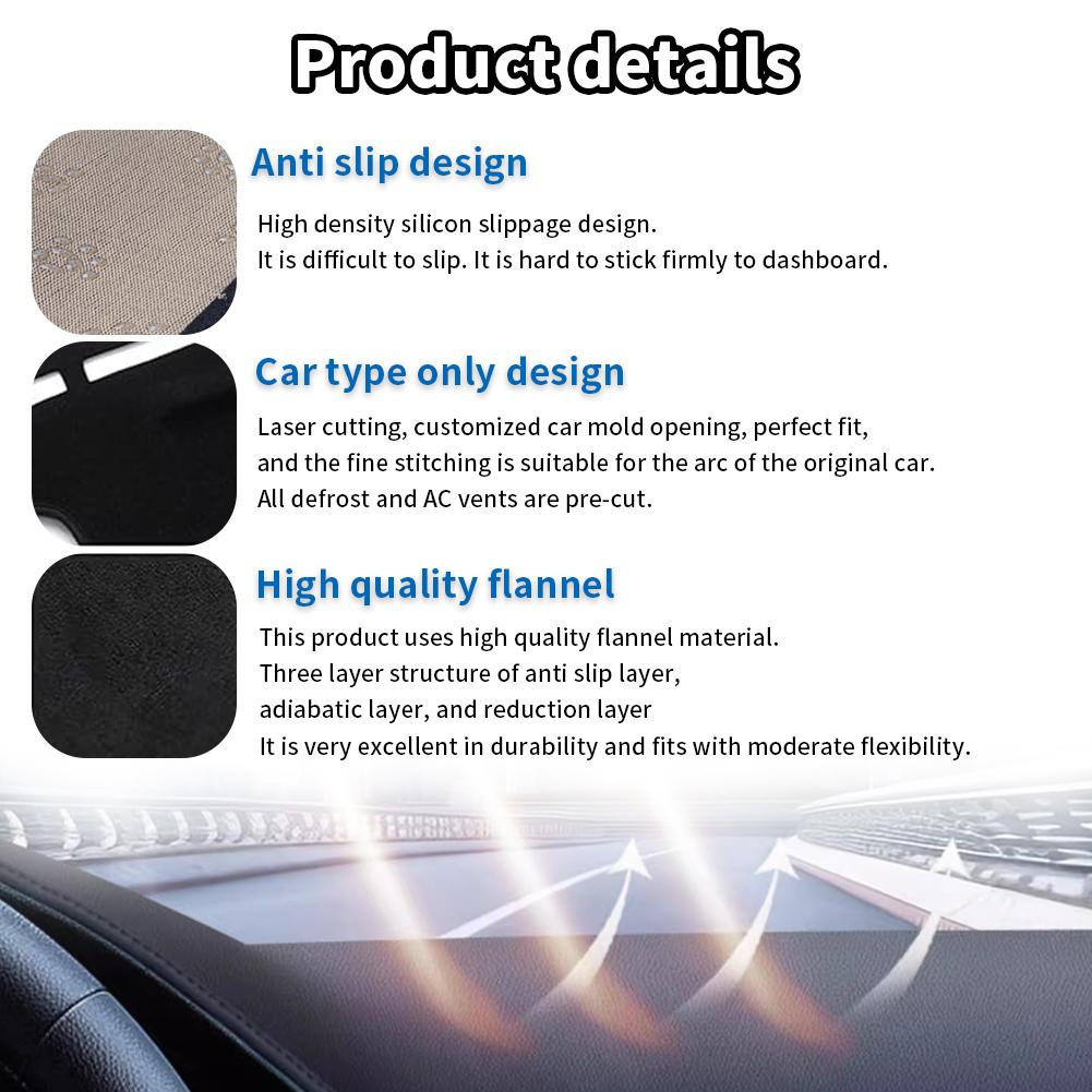 For Toyota Yaris Cross 2025-2025 GR Car Dashmat Dashboard Cover Pad DashMat Sunshade Protective Carpet Accessories