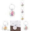 New Crown Unicorn Time Gem Simple Pendant Keychain Bag Charm Zinc Alloy