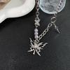 Butterfly Tin Foil Necklace: Unisex Hip-Hop Cold Style, High-End Niche Design, New Clavicle Fashion.