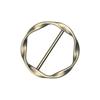 5/6Pcs Spiral Circle Zinc Alloy Metal Round Three-Speed Knotted Silk Scarf Buckle European And American Style