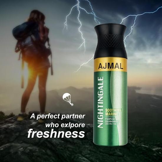 Ajmal Nightingale Deodorant Citrus Fragrance 200 Ml Casual Wear for Men & Women + 2 Parfume Testres Free