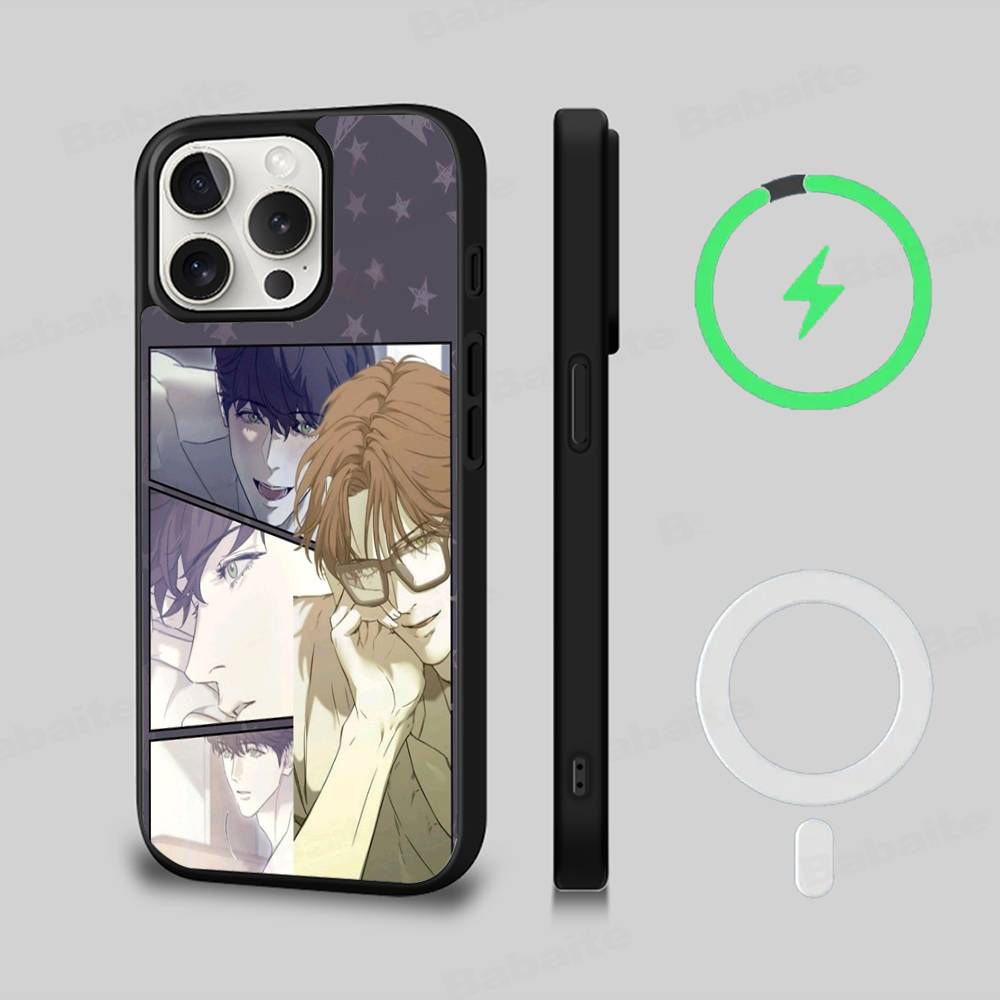 Nerd Project Bl Anime For iPhone 17 Air 16 E 15 14 13 12 11 Pro Max Plus PC Shock TPU Cover For Magsafe Phone Cover
