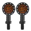 Vintage Black Motorcycle LED Turn Light Indicator Lamp Accessory Fits for Yamaha