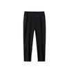 Anta Outdoor Series Solid Color Mid Waist Comfortable Breathable Versatile Straight Leg Knitted Sports Pants Men Bottoms Basic-Black 152520519-1