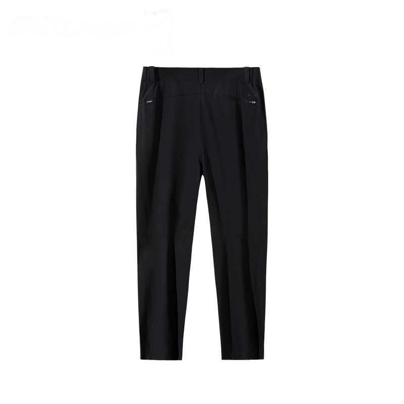 Anta Outdoor Series Solid Color Mid Waist Comfortable Breathable Versatile Straight Leg Knitted Sports Pants Men Bottoms Basic-Black 152520519-1