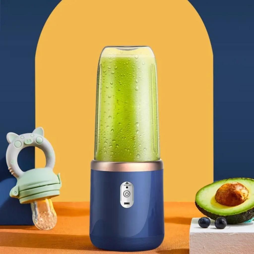 Elektrischer Entsafter Tragbarer Smoothie-Mixer USB-wiederaufladbar Küchenmaschine Obstwerkzeug Mini-Entsafter Mixerbecher Küchenzubehör