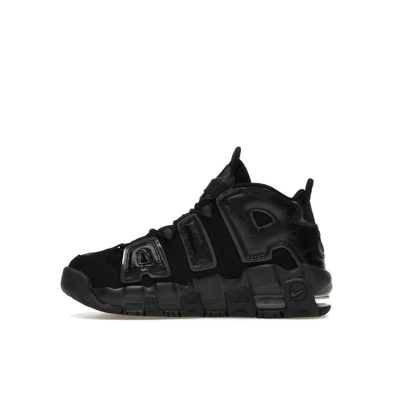 Nike Air More Uptempo GS svart antrasitt joggesko for barn FV2264-001